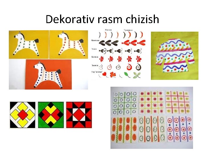 Dekorativ rasm chizish Dekorativ rasm chizish