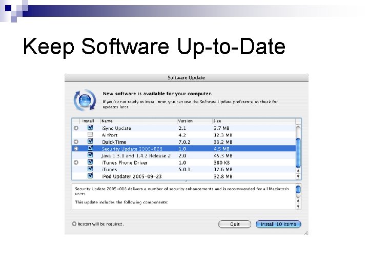 Keep Software Up-to-Date 