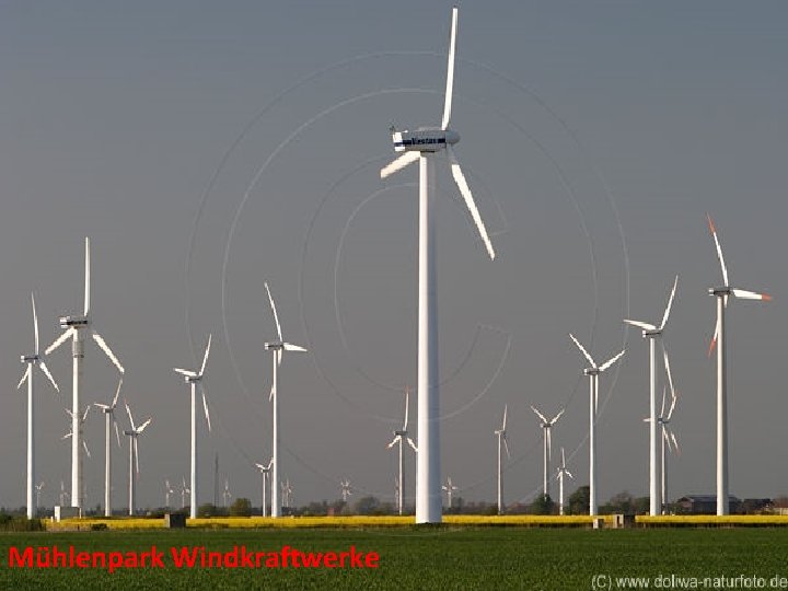 Mühlenpark Windkraftwerke 