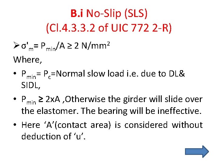 B. i No-Slip (SLS) (Cl. 4. 3. 3. 2 of UIC 772 2 -R)