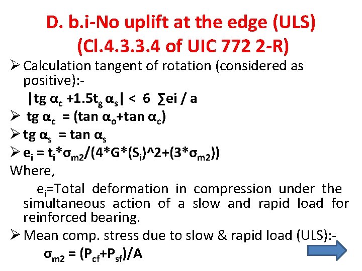 D. b. i-No uplift at the edge (ULS) (Cl. 4. 3. 3. 4 of