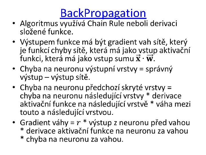  • Back. Propagation 