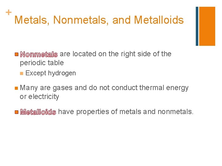Chapter 10 The Periodic Table Lesson 1 Using