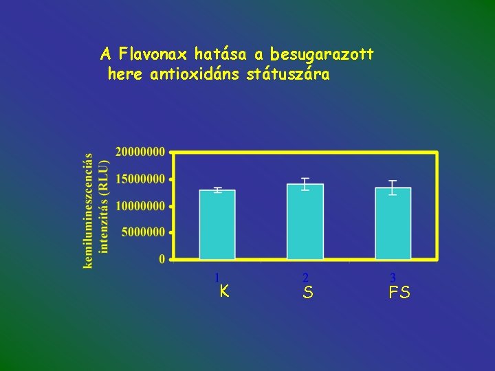 A Flavonax hatása a besugarazott here antioxidáns státuszára K S FS 