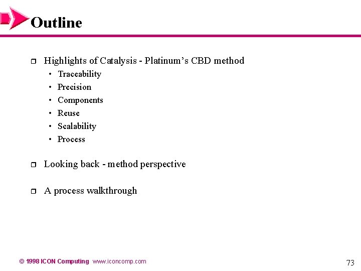 Outline r Highlights of Catalysis - Platinum’s CBD method • • • Traceability Precision Outline r Highlights of Catalysis - Platinum’s CBD method • • • Traceability Precision