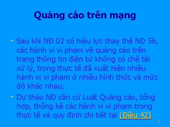 Quảng cáo trên mạng - Sau khi NĐ 02 có hiệu lực thay thế