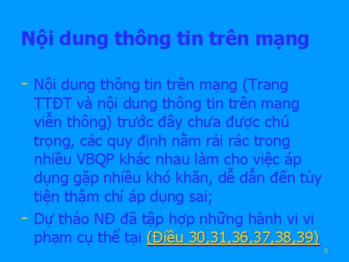 Nội dung thông tin trên mạng - Nội dung thông tin trên mạng (Trang