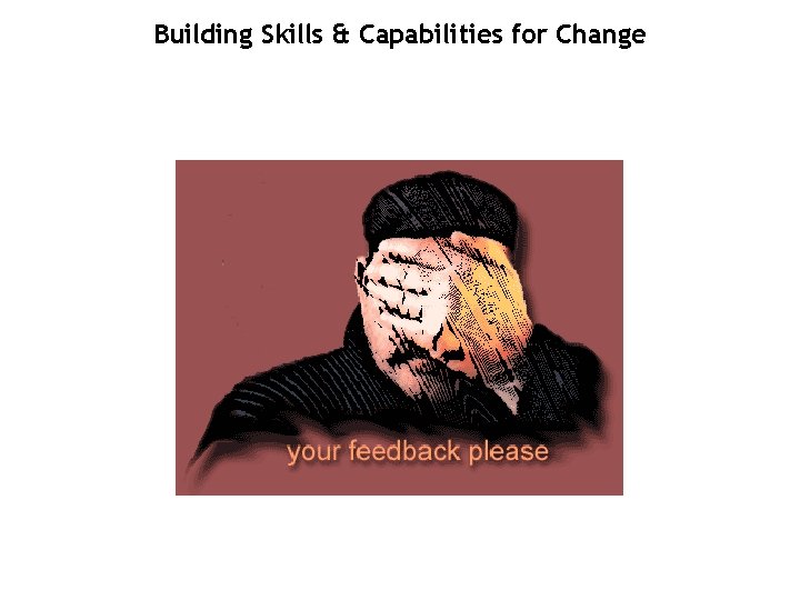 Building Skills & Capabilities for Change 