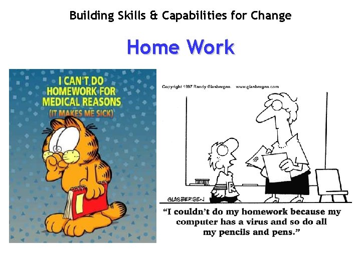 Building Skills & Capabilities for Change Home Work 