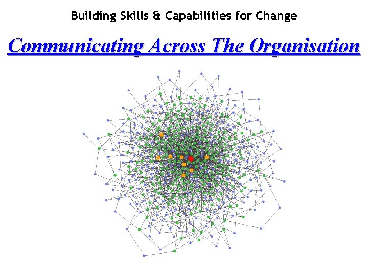 Building Skills & Capabilities for Change Communicating Across The Organisation 