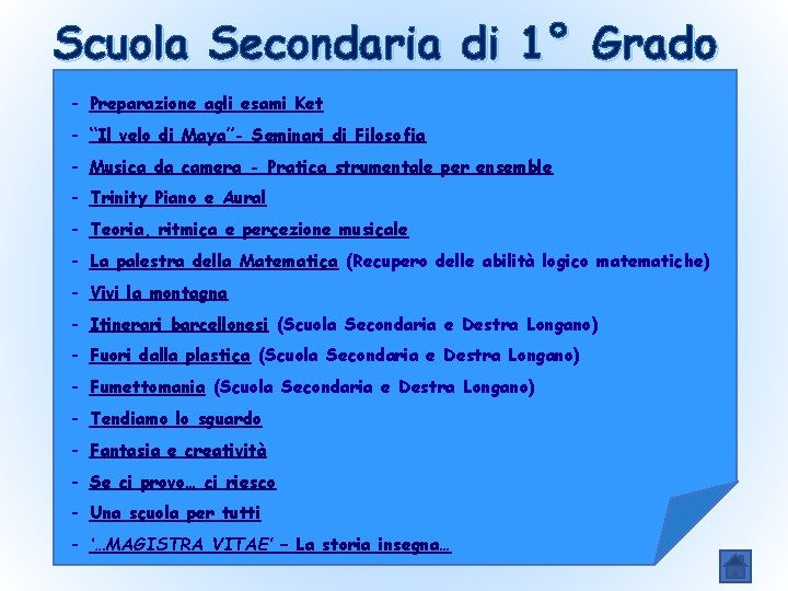 Scuola Secondaria di 1° Grado - Preparazione agli esami Ket - “Il velo di