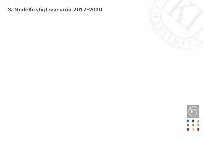 3. Medelfristigt scenario 2017 -2020 