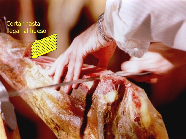 Cortar hasta llegar al hueso 