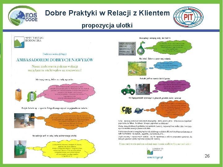 Dobre Praktyki w Relacji z Klientem propozycja ulotki 26 