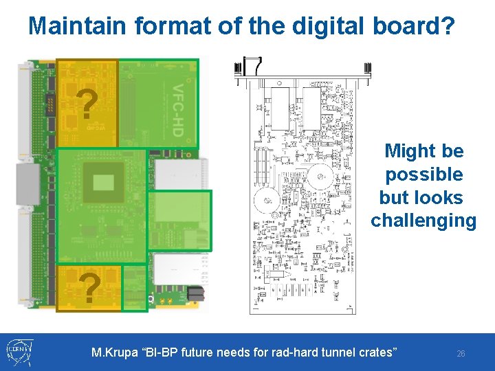 Maintain format of the digital board? ? Might be possible but looks challenging ?