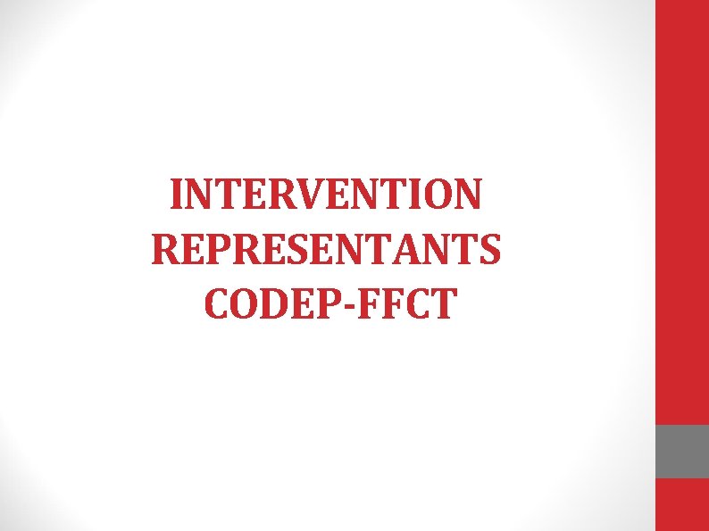 INTERVENTION REPRESENTANTS CODEP-FFCT 