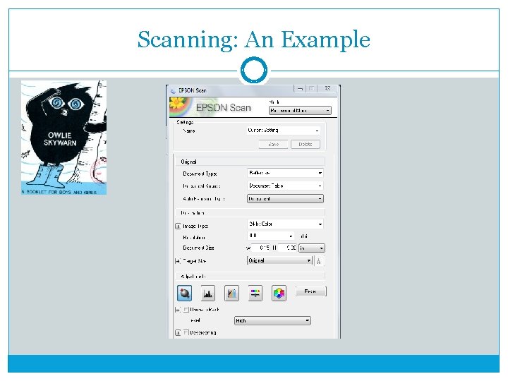 Scanning: An Example 