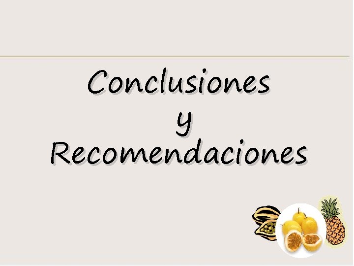 Conclusiones y Recomendaciones 