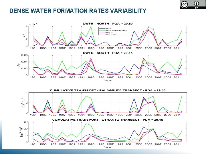 DENSE WATER FORMATION RATES VARIABILITY 
