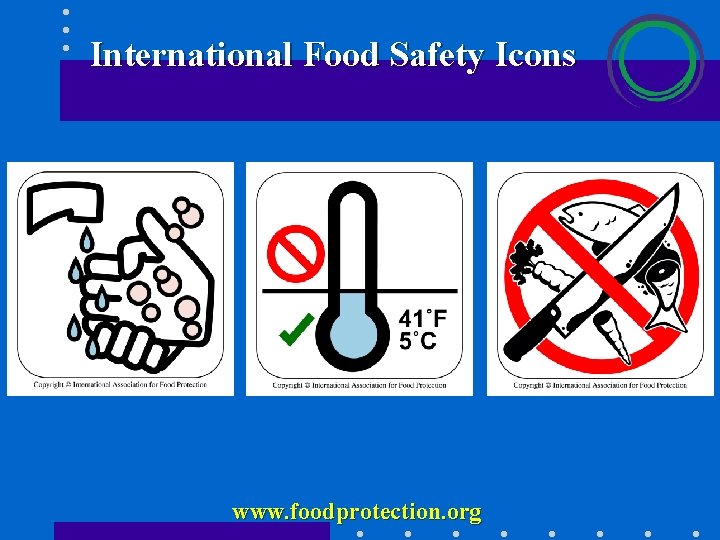 International Food Safety Icons www. foodprotection. org 
