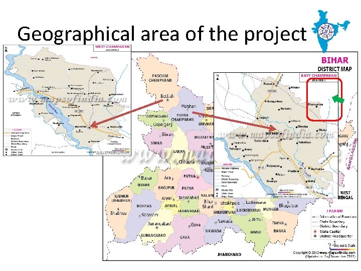 Geographical area of the project 