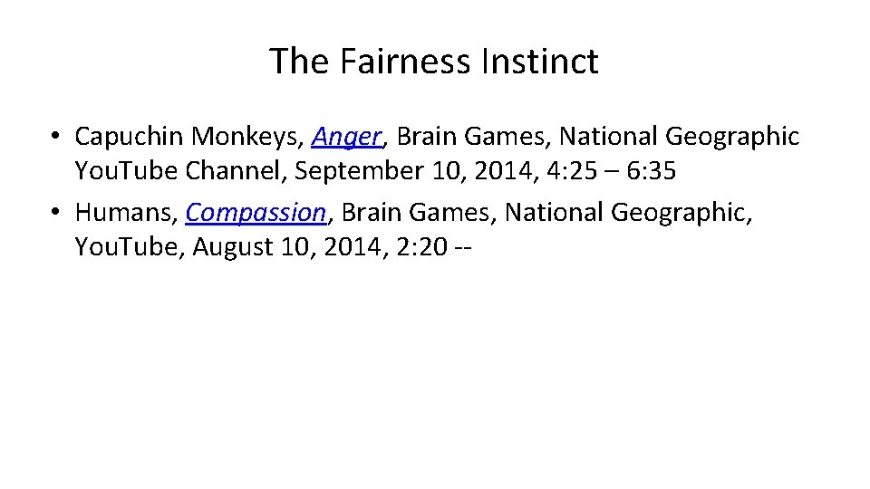 The Fairness Instinct • Capuchin Monkeys, Anger, Brain Games, National Geographic You. Tube Channel,