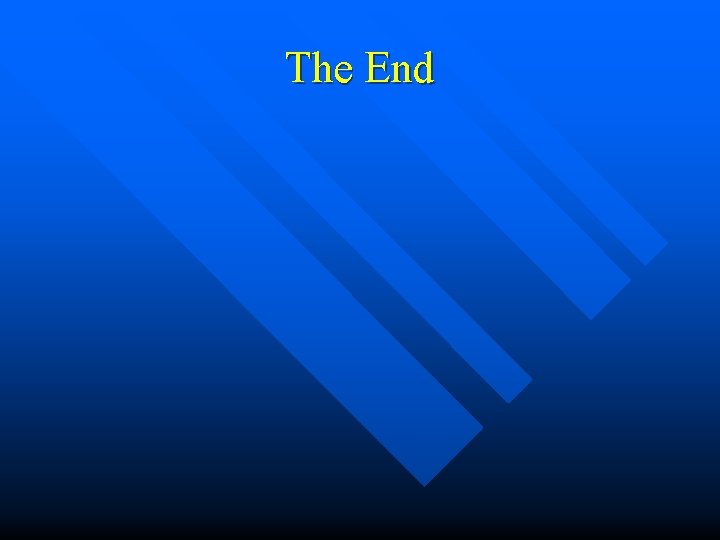 The End 