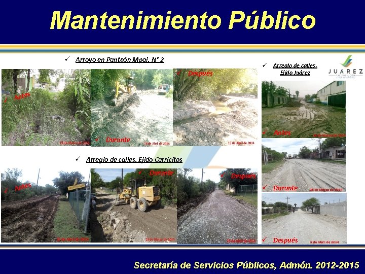 Mantenimiento Público ü Arroyo en Panteón Mpal. N° 2 ü ü Después Arreglo de