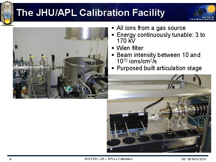 The JHU/APL Calibration Facility Solar Probe Plus A NASA Mission to Touch the Sun