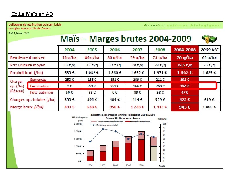 Ex. Le Maïs en AB 