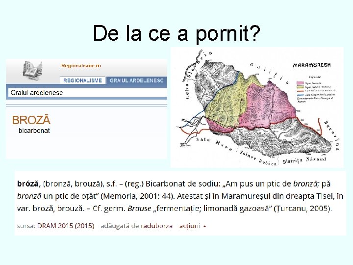 De la ce a pornit? 