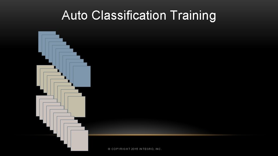 Auto Classification Training 90 FIN 48 LEG 293 IT © COPYRIGHT 2015 INTEGRO, INC.