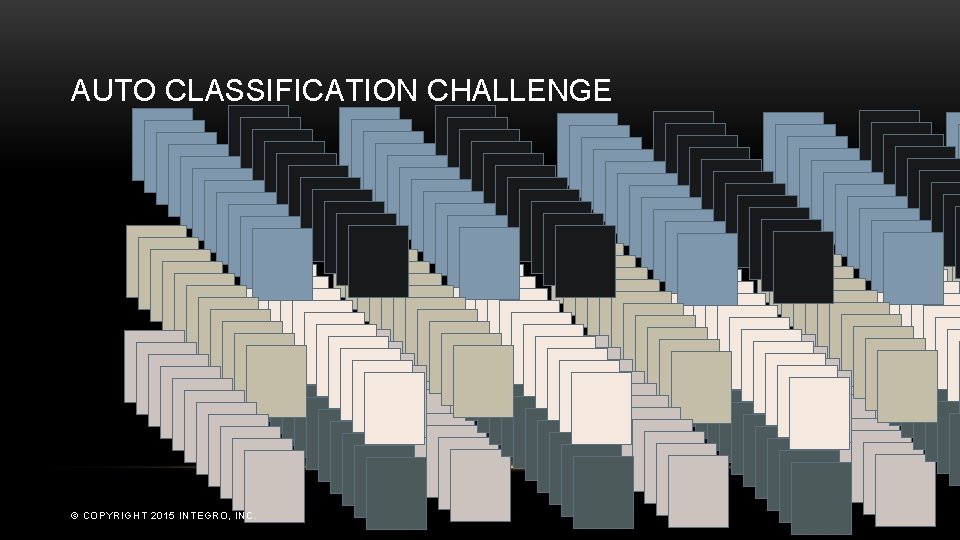 AUTO CLASSIFICATION CHALLENGE © COPYRIGHT 2015 INTEGRO, INC. 