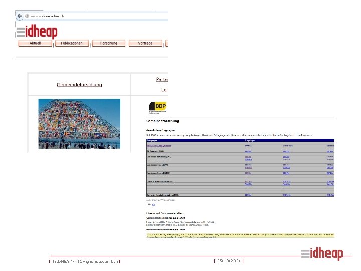 | ©IDHEAP - NOM@idheap. unil. ch | | 25/10/2021 | 
