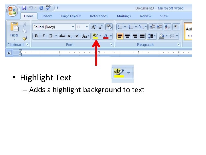  • Highlight Text – Adds a highlight background to text 
