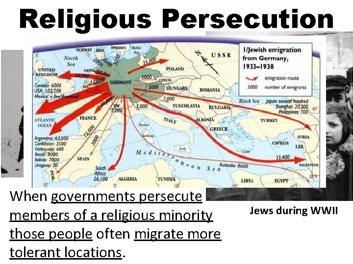 Religious Persecution When governments persecute members of a religious minority those people often migrate