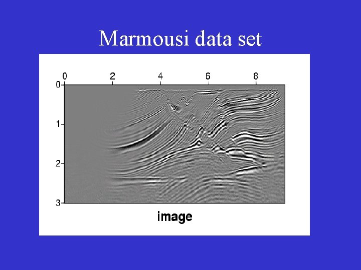 Marmousi data set 