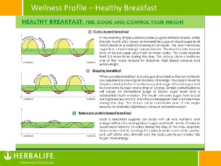 Wellness Profile – Healthy Breakfast 40 BMI 20 