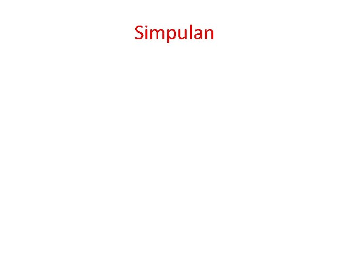 Simpulan 