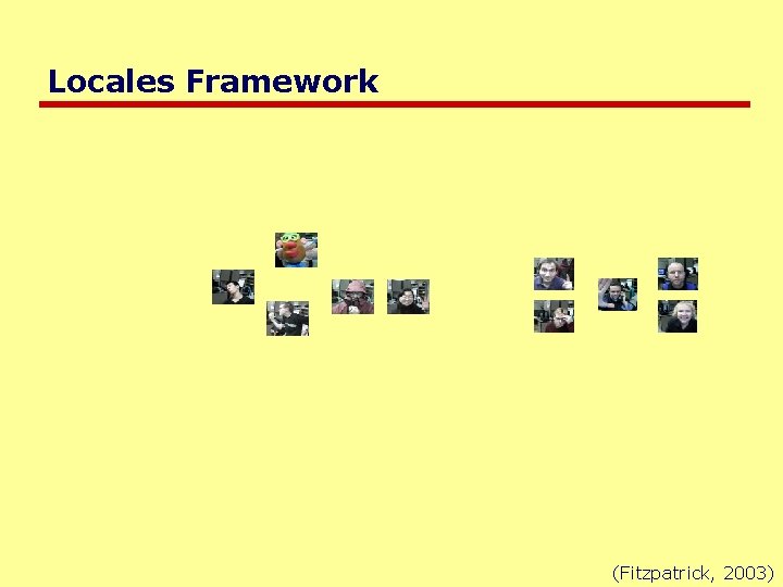 Locales Framework (Fitzpatrick, 2003) 