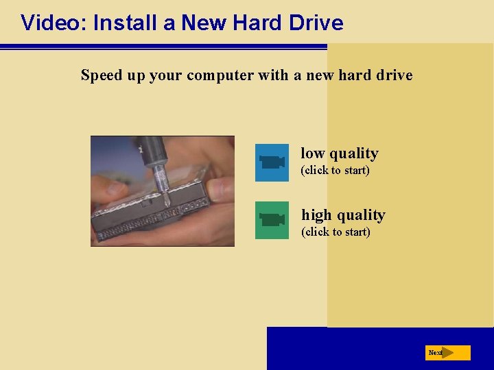 Video: Install a New Hard Drive Speed up your computer with a new hard