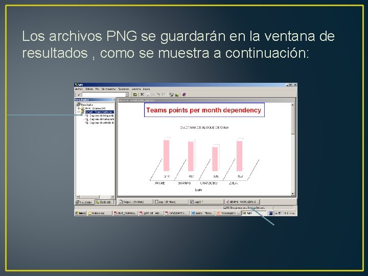 Los archivos PNG se guardarán en la ventana de resultados , como se muestra