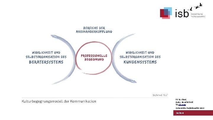 CC-by-Lizenz, Autor: Bernd Schmid für isb-w. eu Systemische Professionalität 2013 Seite 4 