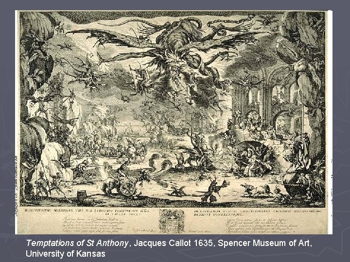 Temptations of St Anthony, Jacques Callot 1635, Spencer Museum of Art, University of Kansas