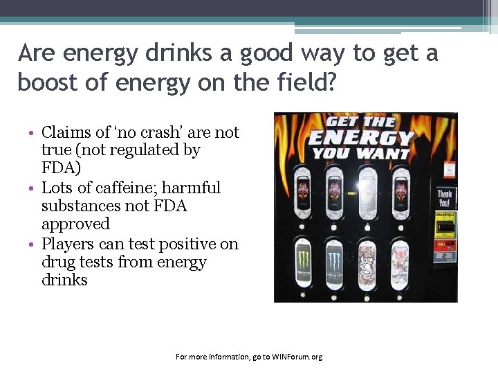 Are energy drinks a good way to get a boost of energy on the