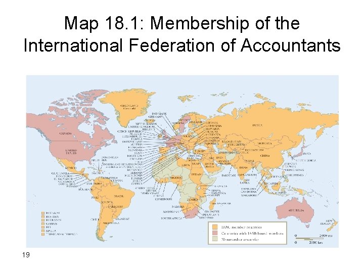 Map 18. 1: Membership of the International Federation of Accountants 19 