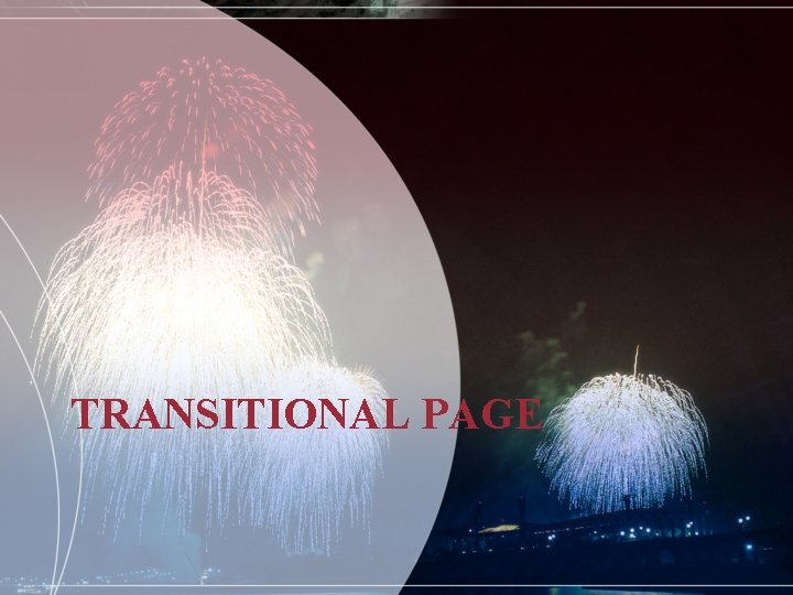 TRANSITIONAL PAGE 