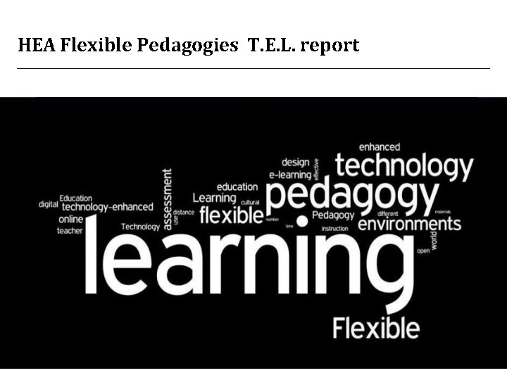 HEA Flexible Pedagogies T. E. L. report 