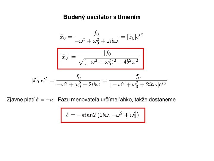 Budený oscilátor s tlmením 