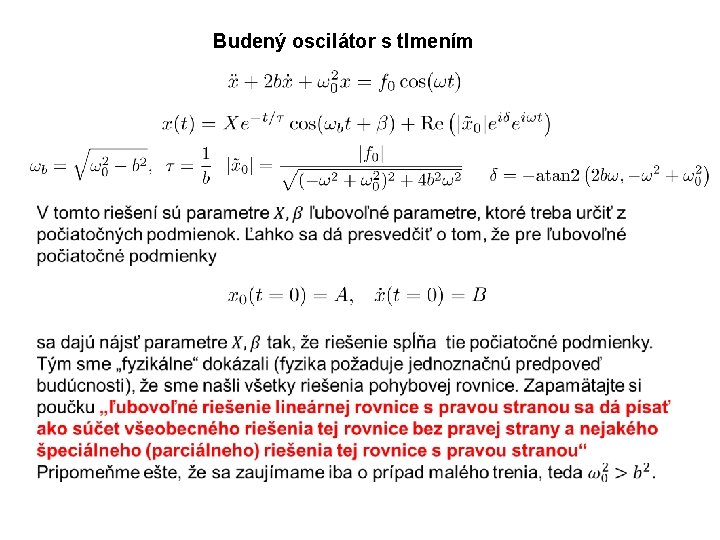 Budený oscilátor s tlmením 